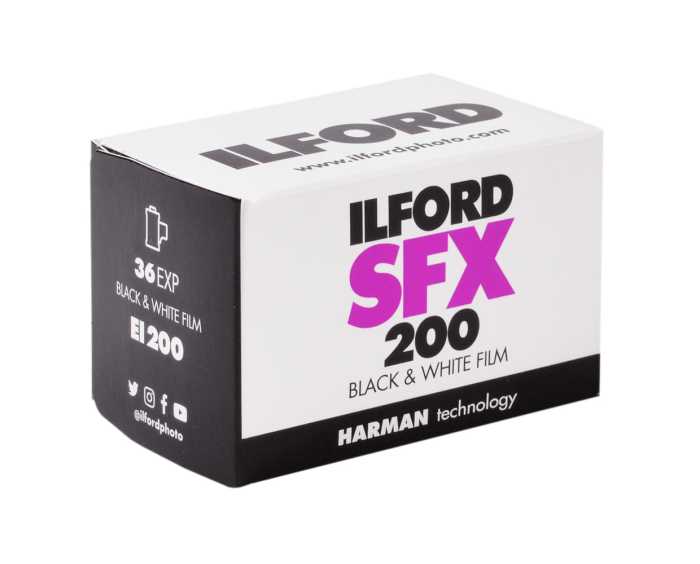Ilford SFX 200 podczerwień