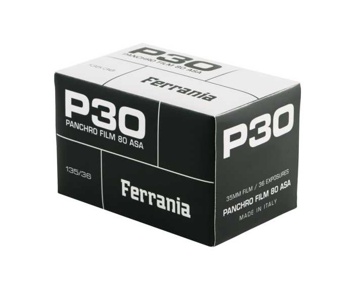 Film czarno-biały FERRANIA P30 80 ISO 35mm 36 klatek opakowanie kartonowe