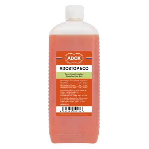 Bezwonny przerywacz fotograficzny ADOX Adostop Eco 1 litr z indykatorem