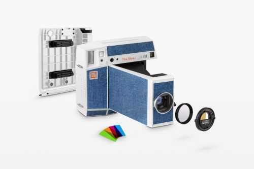 Aparat natychmiastowy Lomo Instant Square Glass Blues Edition denim retro
