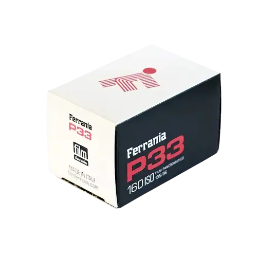 Film czarno-biały FERRANIA P33 160 ISO 35mm 36 klatek opakowanie kartonowe
