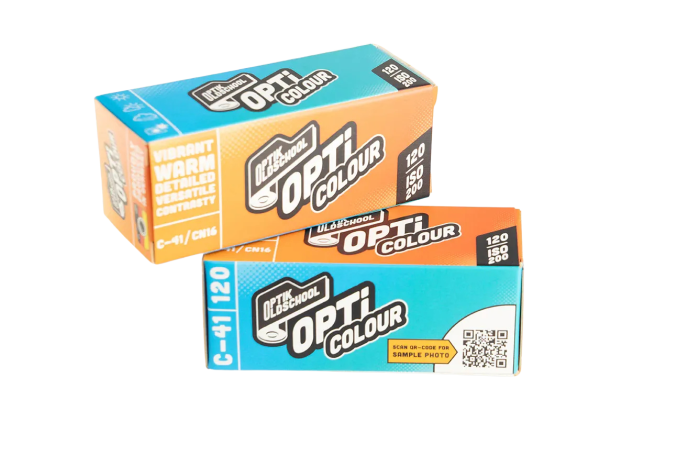 Klisza, negatyw barwny średnioformatowy Optik Oldschool OptiColour 200 typ 120
