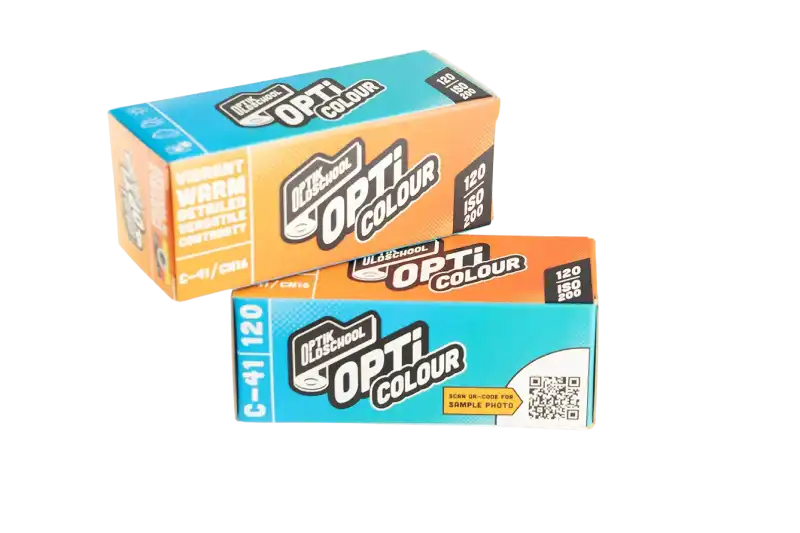 Klisza, negatyw barwny średnioformatowy Optik Oldschool OptiColour 200 typ 120