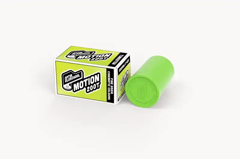 Opakowanie puszka filmu fotograficznego Optik Oldschool Motion 200T