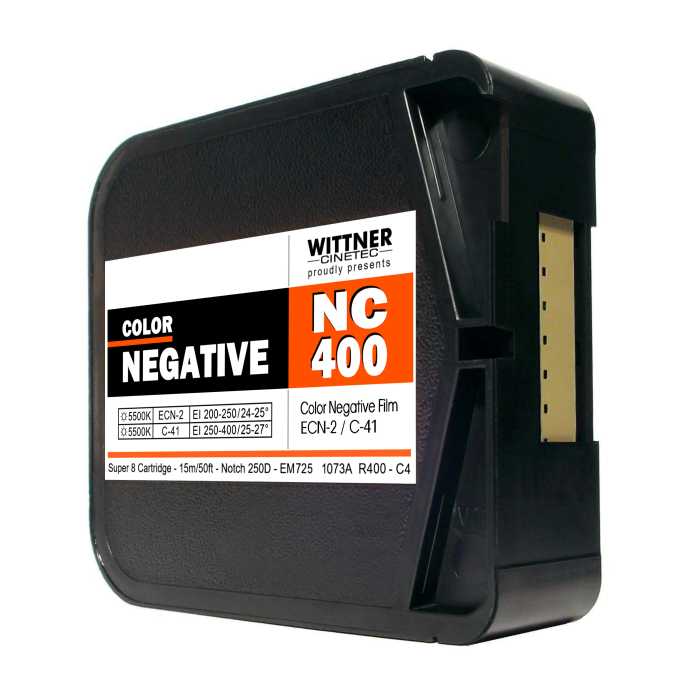 Kaseta filmu kolorowego Wittner ORWO NC 400 format Super 8 mm