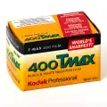Profesjonalny negatyw czarno-biały Kodak Professional T-MAX 400 typ 135 stara wersja opakowania
