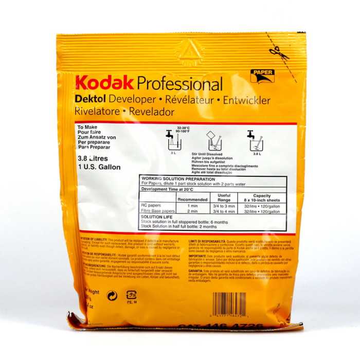 KODAK DEKTOL